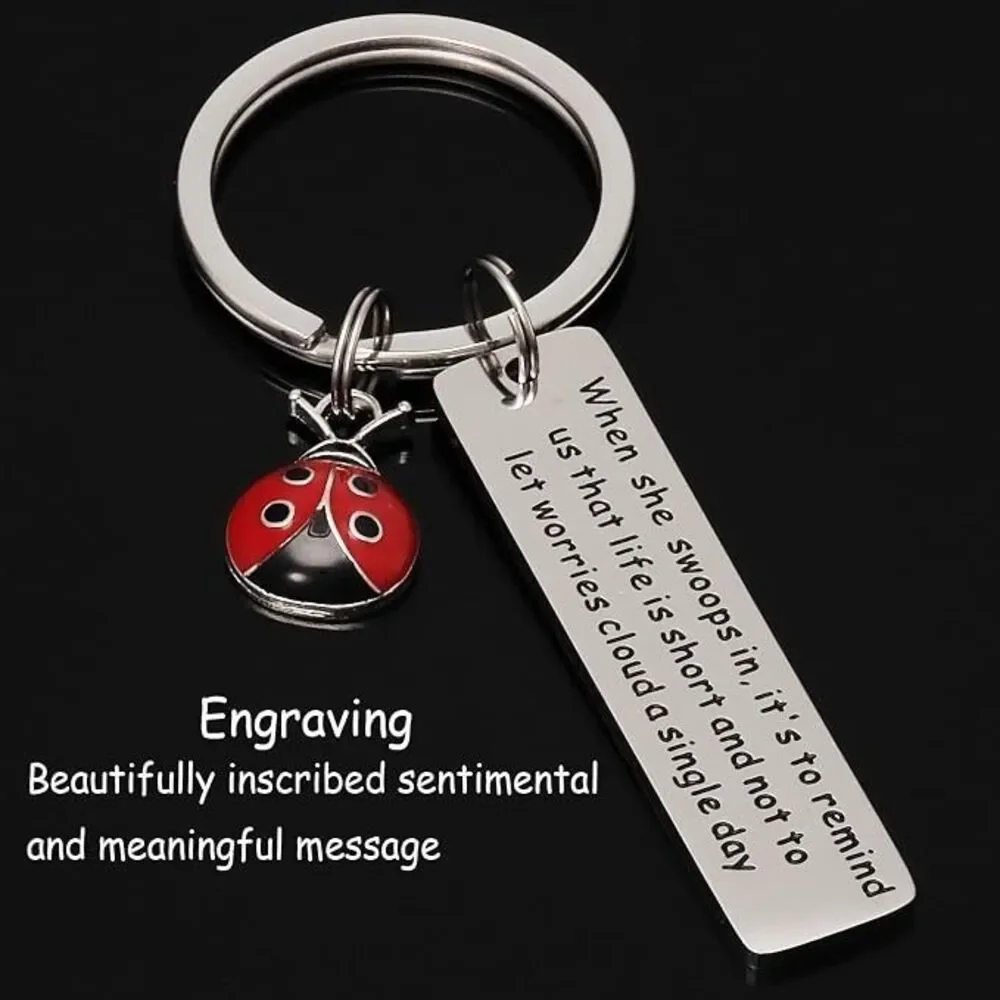 Ladybug Keychain Gifts for Women, 